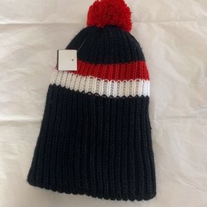 Beanie black, red,white